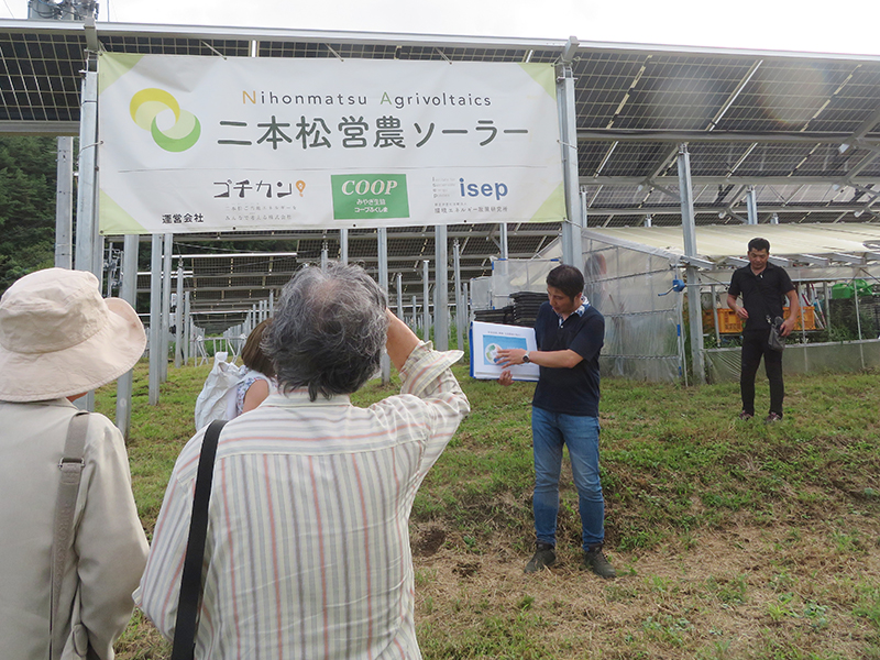 福島・二本松　ソーラーシェアリング見学会　原発を止める、農業を続ける手段